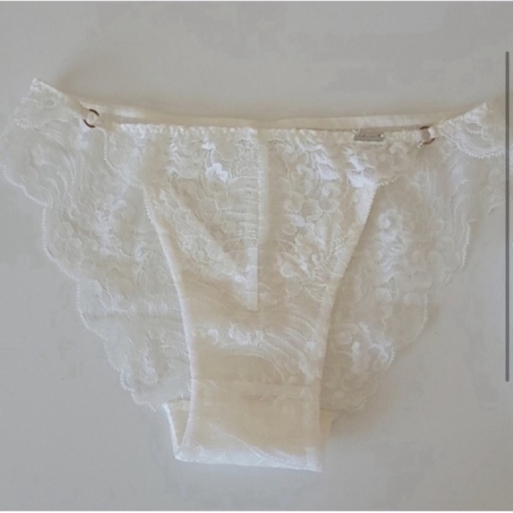 Lindex Ella White Lace Panty XS